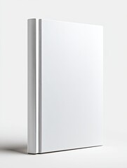 Blank white book, studio shot