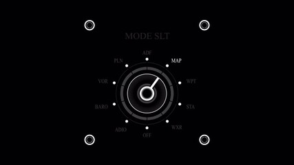 Dynamic Mode Selector: Sleek Rotating Dial Interface Animation