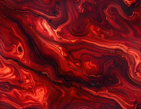 Abstract red marbled texture