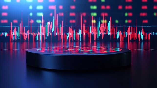 Futuristic Stock Market Platform with Real-Time Data Analytics and Visualization Tools