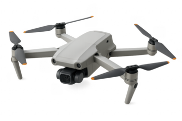 Drone with camera flying capturing aerial technology