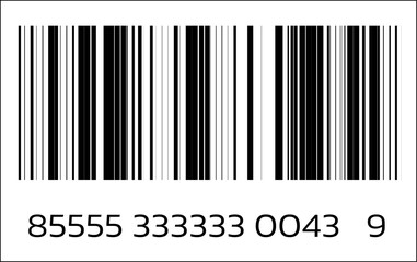 Barcode isolated. Code stripes sticker, Barcode labels. Simple fake bar code, Bar code for web design, Barcode product distribution icon
