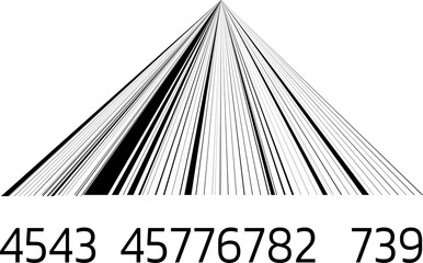 Barcode isolated. Code stripes sticker, Barcode labels. Simple fake bar code, Bar code for web design, Barcode product distribution icon