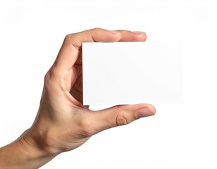 Hand holding blank business card (2)