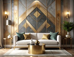 Modern Elegant Living Room Design.