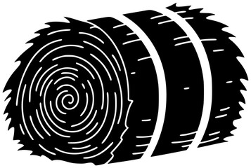 dry illustration agriculture silhouette crop logo farm icon bale outline rural haystack straw nature harvest agricultural autumn hay grass shape landscape vector graphic background © blacksilhouette