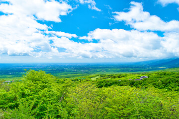 栃木県那須町　那須高原展望台から見た風景	