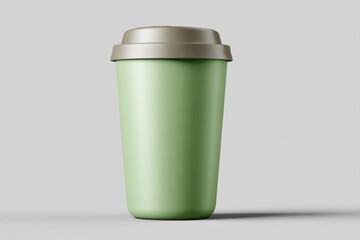 Eco-Friendly Reusable Coffee Cup in Soft Green Color Design