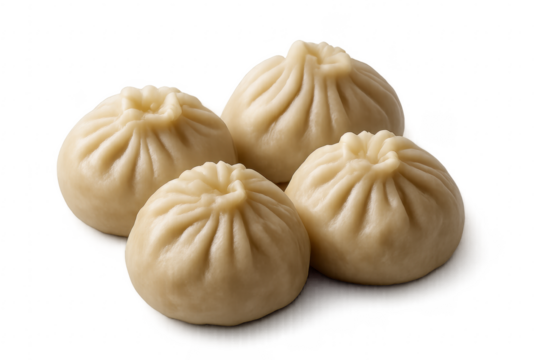 Steamed baozi dumplings presenting traditional Chinese cuisine food