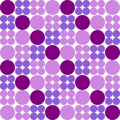 purple polka dots circle diagonal, flower background for backdrop and wallpaper template. repeat seamless style design for fabric printing, checkerboard