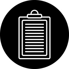 Clipboard line icon style