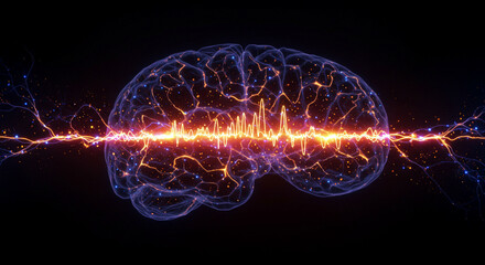 Memory recall as neurons lighting up in sequence.