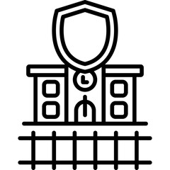 Train Station Icon Vector Element