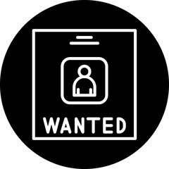 Wanted Line Icon Style