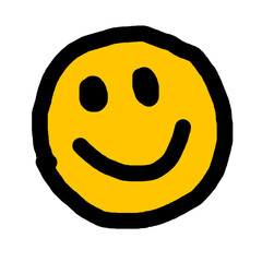 hand drawn smily face vector illustration PNG
