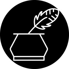 Inkwell Line Icon Style