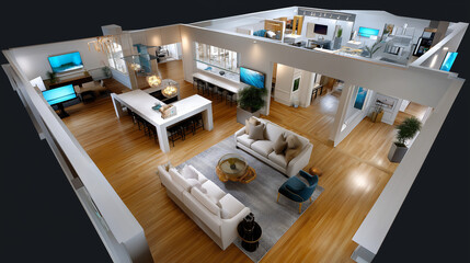 Virtual staging and presentation software utilizing photorealistic rendering technologies and interactive client engagement tools revolutionize design proposal processes and market