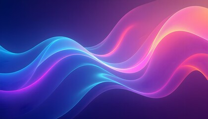 Fototapeta premium Fondo degradado líquido futurista con colores neón y efecto metálico, ideal para banners tecnológicos.