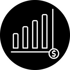 Business Growth Line Icon Style
