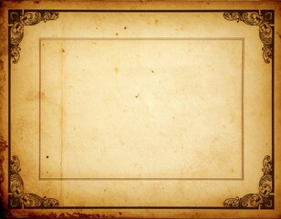 Aged parchment paper with decorative border (3)