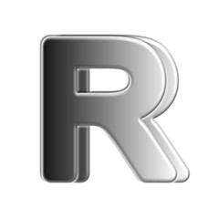 Stylized 3D font Alphabet