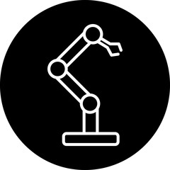 Mechanical Arm Line Icon Style