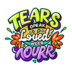 Colorful hand lettering artwork with bold strokes, playful curves, and decorative elements, perfect for posters, branding, social media designs, and trendy modern art prints.