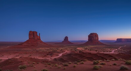 Monument valley landscape at dawn