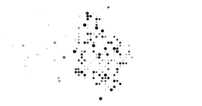 Post-Conceptual Circles Fly Assembling Colombia's Map Outline