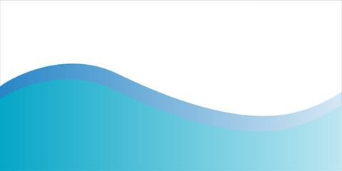 Blue and white business wave banner background. vector