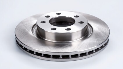 Brake disc on a white background.