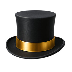 magician magic hat, black top hat PNG