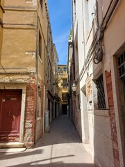narrow street in Venice, italy, architecture