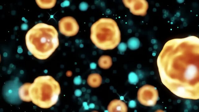 Insulin-degrading enzyme glowing as it regulates blood sugar balance, molecular chains pulsing like neon currents across the bloodstream