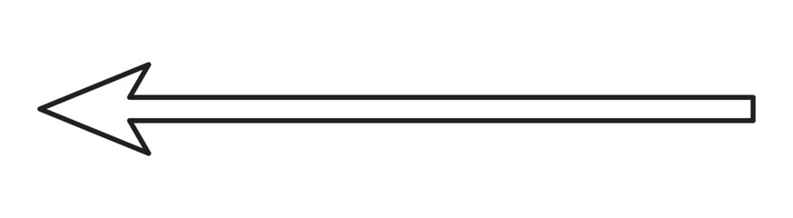 large size black long arrow. Straight long arrow icon. black long arrow pointing to right site in isolated background eps 10.