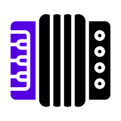 harmonica icon two tone color
