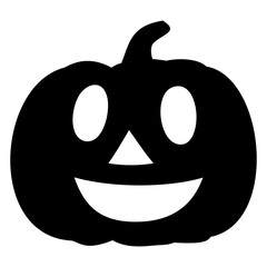 Logo con calabaza de Halloween alegre para tarjetas y felicitaciones	