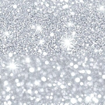 Bright shimmery silver glitter background use for banner and backdrop.