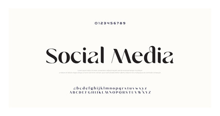 Elegant Font Uppercase Lowercase And Number. Classic Lettering Minimal Fashion Designs. Typography modern serif fonts regular decorative vintage concept. vector illustration

