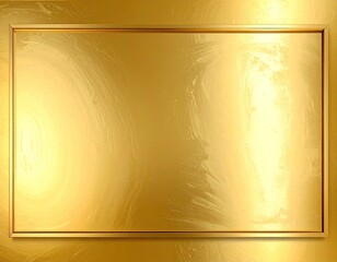 Gold plaque with subtle texture and frame