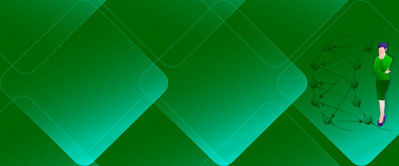 Decision tree diagram for identifying problems and opportunities in decision making process. Famale. Glassmorphism. Vector illustration.