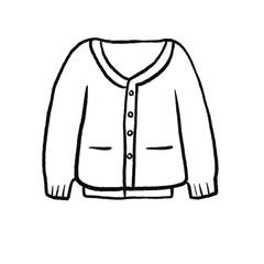 Black and white cardigan