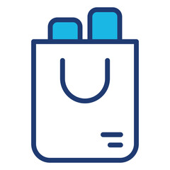 Shopping Bag vector icon stock illustration