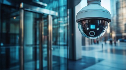 Young man with glasses and a backpack using a smartphone for contactless payment at a vending machine to buy a drink