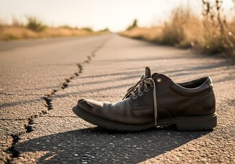 Lost Sole: A Symbol of Poverty's Path