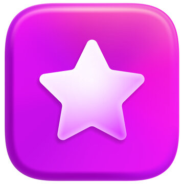 Star highlight shine 3D icon