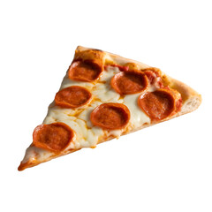 pizza on white background
