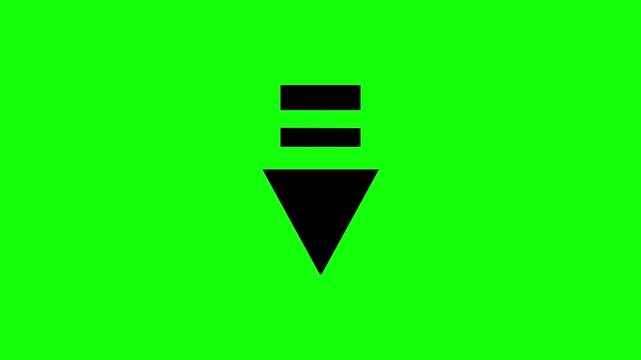 Downward Arrow Icon for Download and Navigation