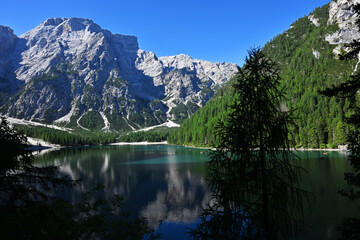 Beautiful panorama of Bries lake