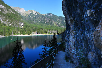 Beautiful panorama of Bries lake
